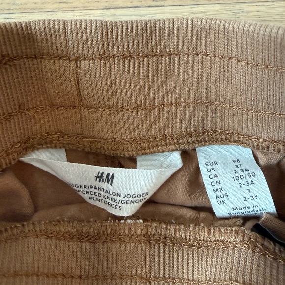 H&M Kids Olive and Chestnut Joggers Bundle - Picture 3 of 4